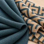 Luxurious Teal And Geometric Upholstery Swatches